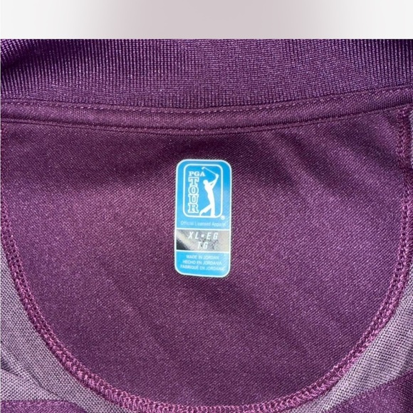 PGA Tour - Men’s - Purple Golf Polo - Size XL - Picture 2 of 8